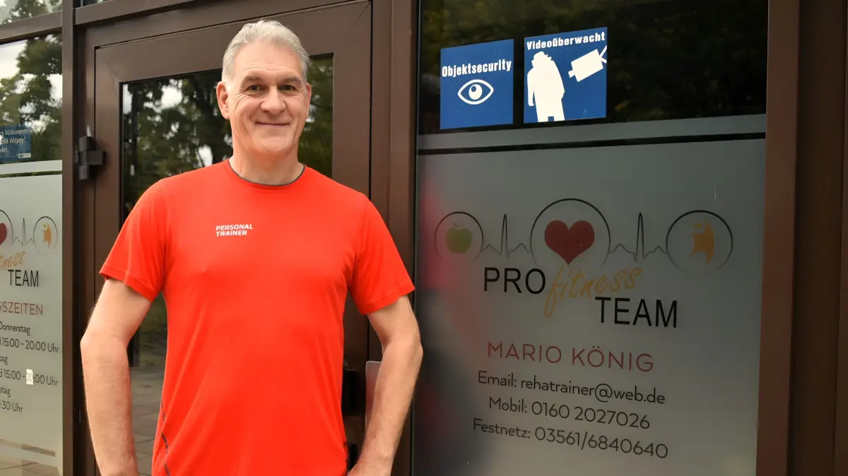 Mario König, Reha-Trainer und Betreiber des Pro-Fitness-Team in Guben