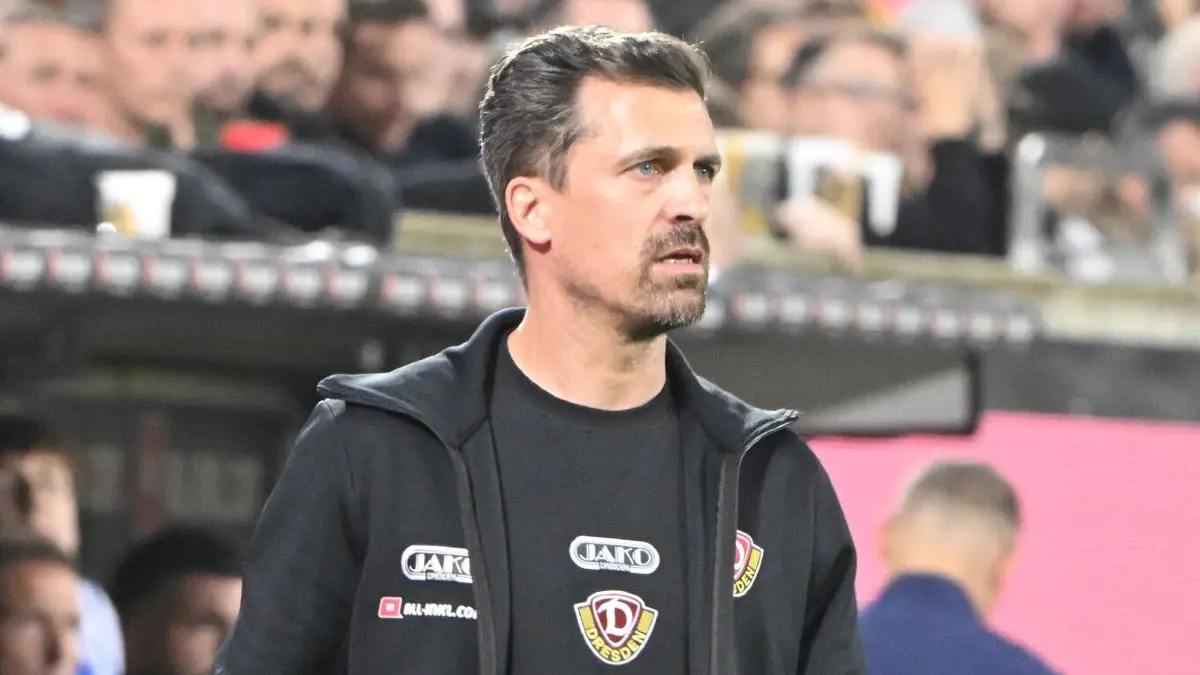 DYHB: Foto zeigt: Thomas Stamm Trainer Dynamo
Datum: 190926
Punktspiel 2. Liga Dynamo Dresden - Hertha BSC 1:2