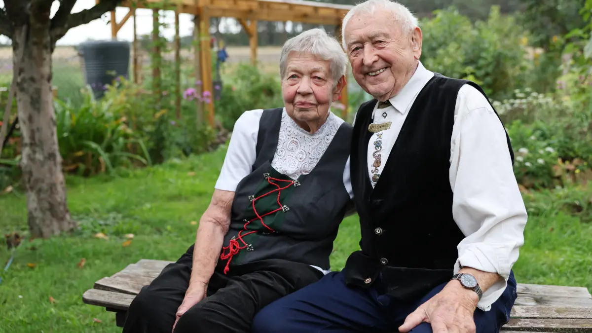 Johanna und Erhard Ritter - ihre Liebe wärt seit über sieben Jahrzehnten.