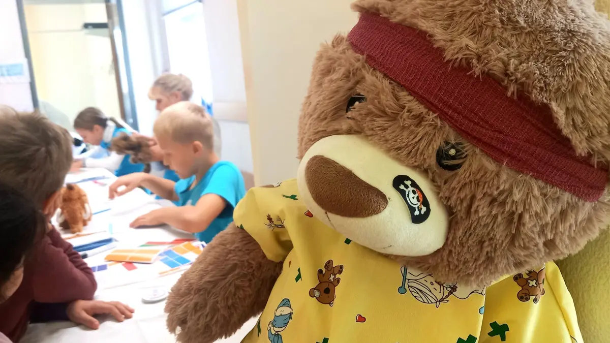 Vom 23. bis 25. September öffnet die Teddy-Klinik am Diakoniekrankenhaus Naëmi Wilke ihre Praxisräume. Erwartet werden rund 400 deutsche und polnische Vorschulkinder aus der Region, die ihre Plüschtiere zur Behandlung bringen.