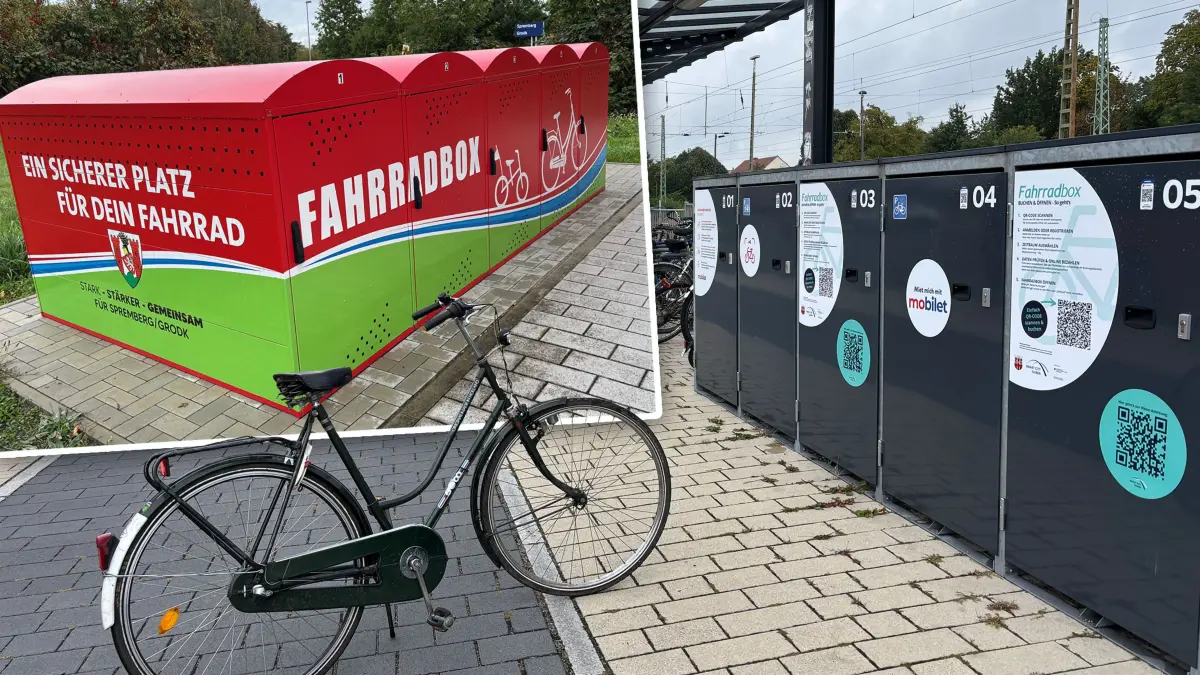 Fotomontage Fahrradboxen Guben Spremberg