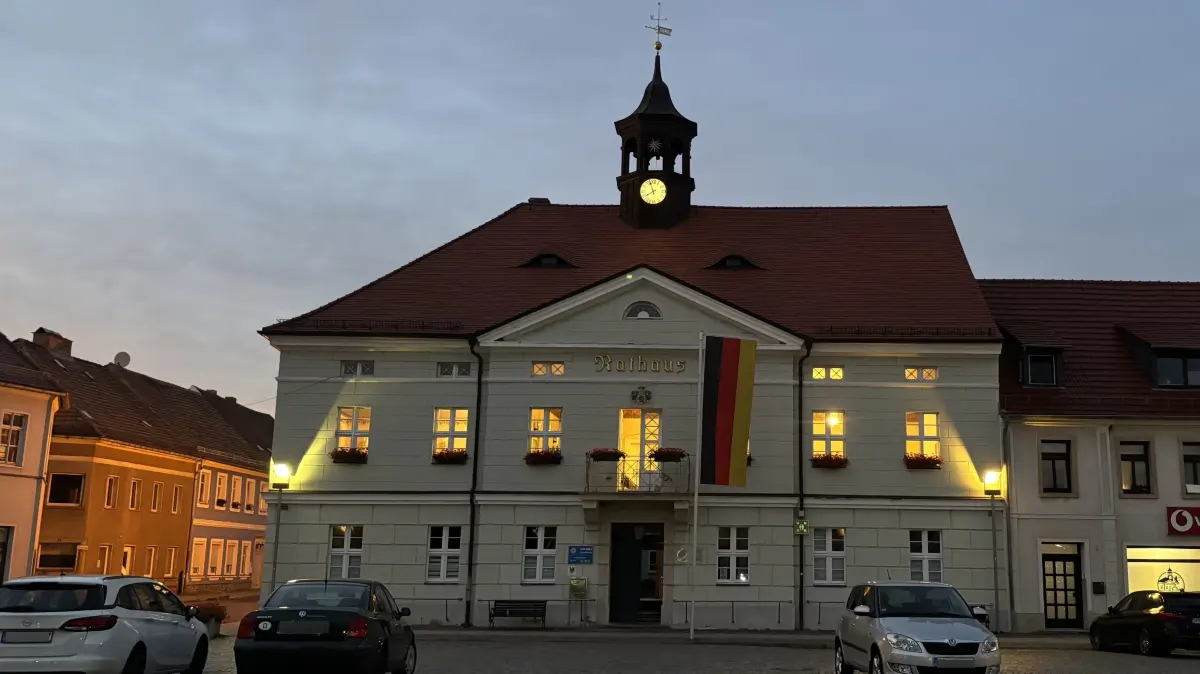 Rathaus der Kleinstadt Ortrand
