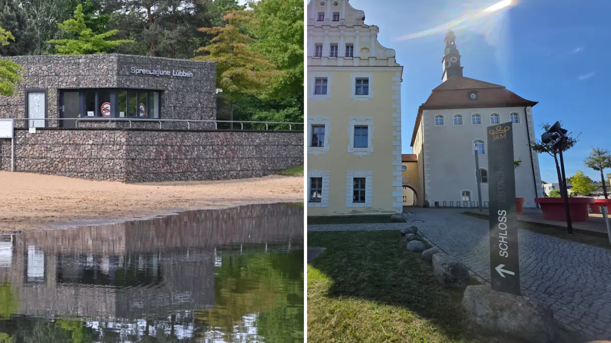 Mit dem Gebäude an der Spree-Lagune und dem Schlossrestaurant stehen zwei prominente Flächen in Lübben derzeit leer.