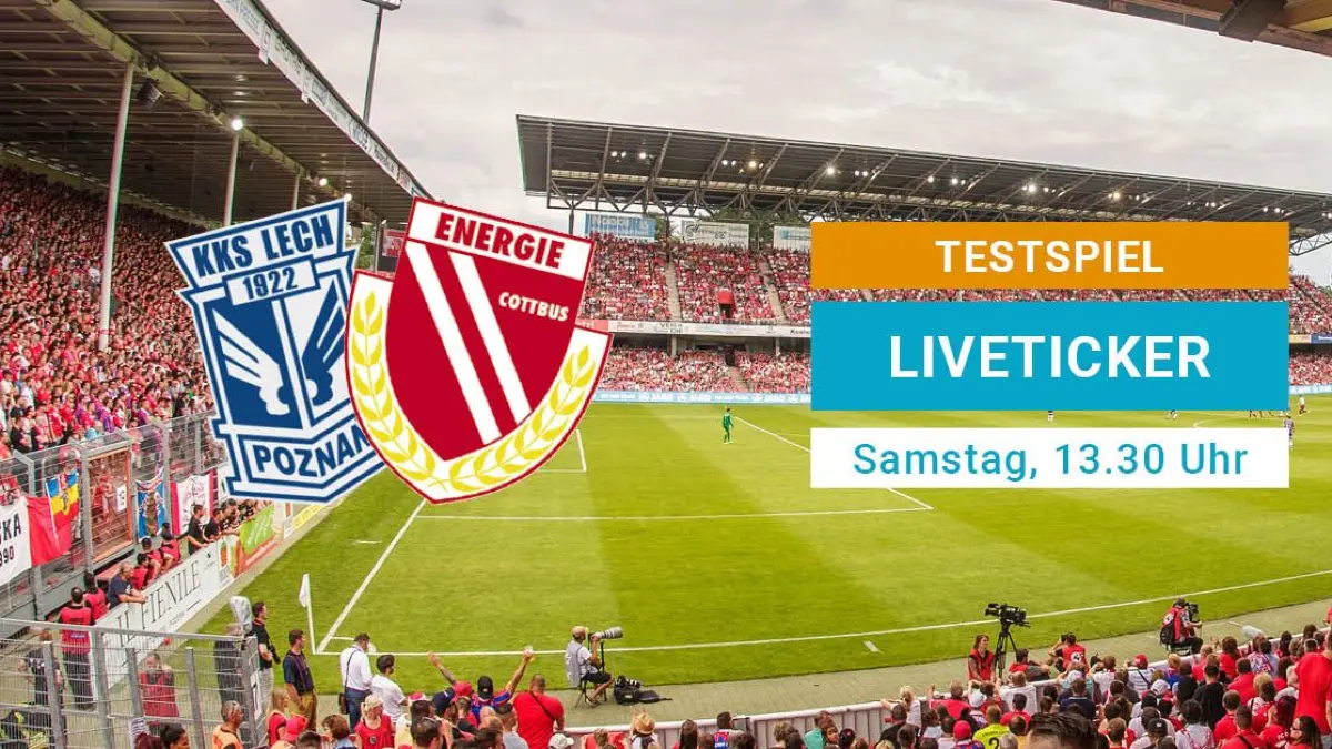 2025/26 Energie Cottbus - Lech Poznan Facebook Liveticker
