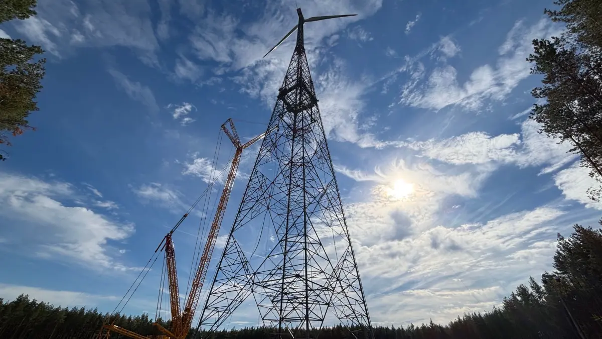 Auf der Schipkauer Hochkippe steht nicht nur das höchste Windrad Brandenburgs, sondern ebenso Deutschlands und der ganzen Welt.
