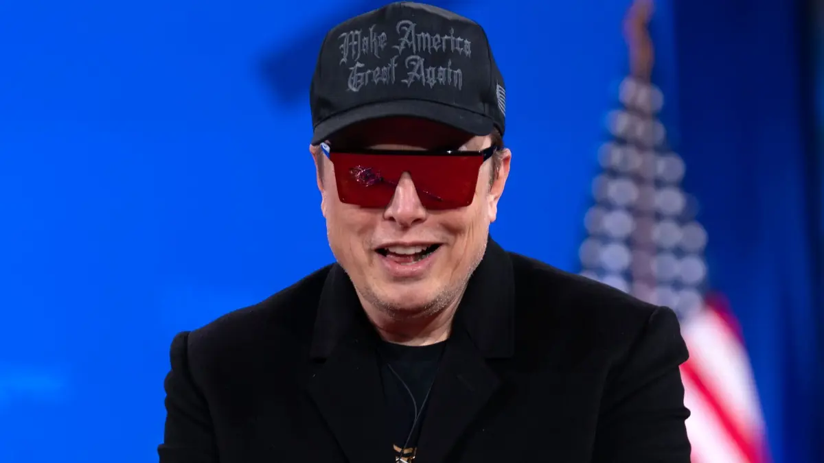 Elon Musk: Elon Musk, Tech-Milliardär, spricht auf der Conservative Political Action Conference (CPAC) im Gaylord National Resort & Convention Center. (zu dpa: «Nach Trump-Aufruf: Musk will KI-Firma umbenennen»)