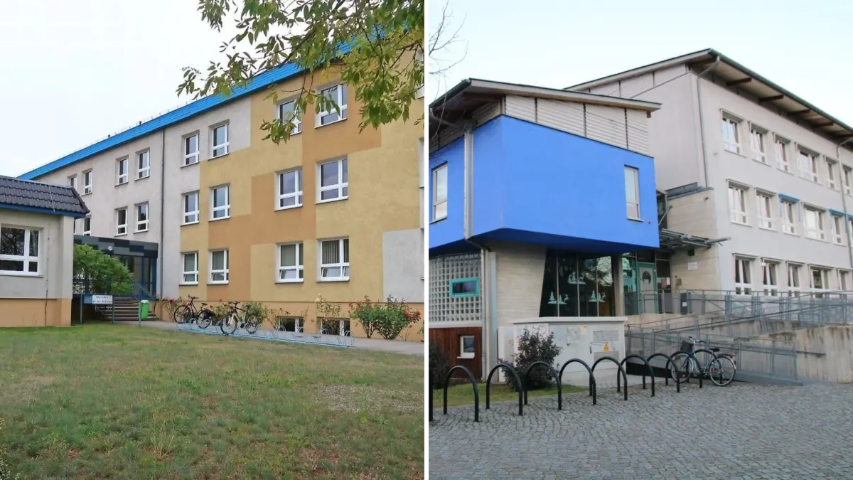 Die Oberschule "An der Schanze" in Luckau (links) und die Spreewaldschule in Lübben platzen aus allen Nähten.