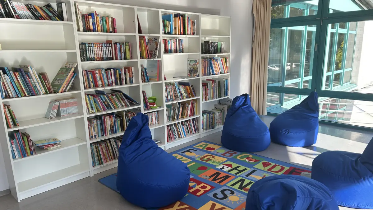 Die neue Leseecke soll Teil des geplanten Ganztagsraums an der Förderschule Sieben Brunnen in Finsterwalde werden.