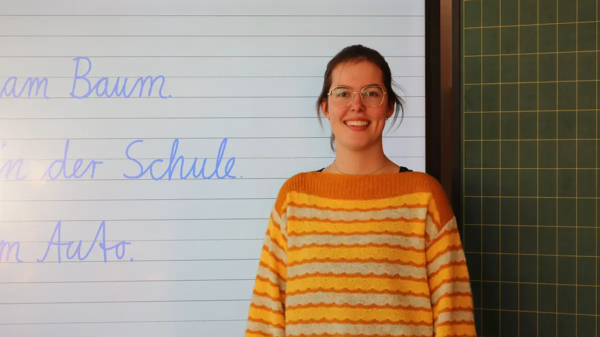 Alena Viehweger übernimmt nach dem Referendariat direkt eine 1. Klasse an einer Grundschule in Finsterwalde