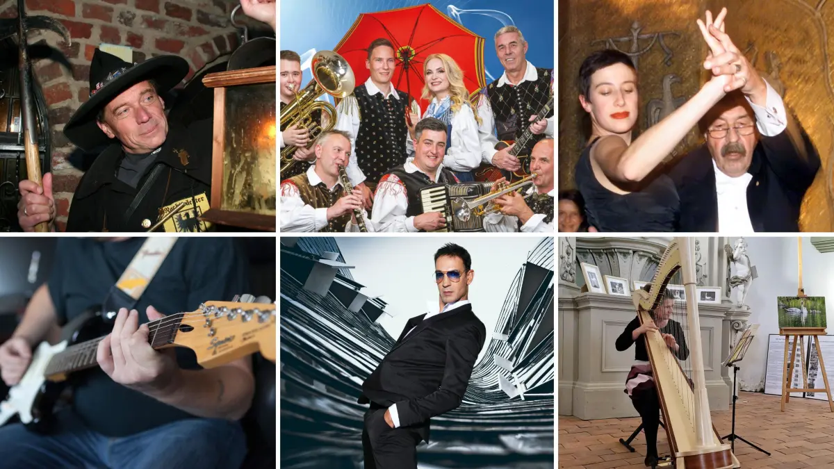 Der Nachtwächter von Lübben, Sebastian Selbitz, die Oberkrainer aus Begunje, Helene Grass und ihr Vater, der Literaturnobelpreisträger Günter Grass, Rockkonzert mit Berliner Band, die Vier-Oktaven-Stimme aus Berlin, Sänger Benny Hiller und Harfenistin Antje Gräupner.