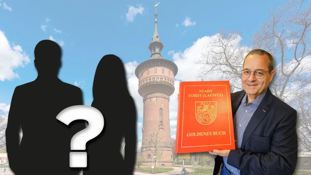 Fotomontage Forst Goldenes Buch