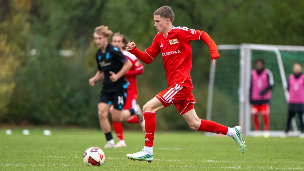 Testspiel U21, 1. FC Union - Viktoria Pilsen 2026/27: Fußball, Nachwuchs, Saison 2026/27, Testspiel, U21, Perspektivteam 1. FC Union Berlin - Viktoria Pilsen U21, Linus Güther (1. FC Union), 20.10.2026, Foto: Matthias Koch