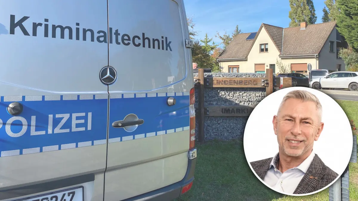 Fotomontage Prof. Christian Matzdorf Suche nach der vermissten Rebecca Reusch in Lindenberg bei Beeskow