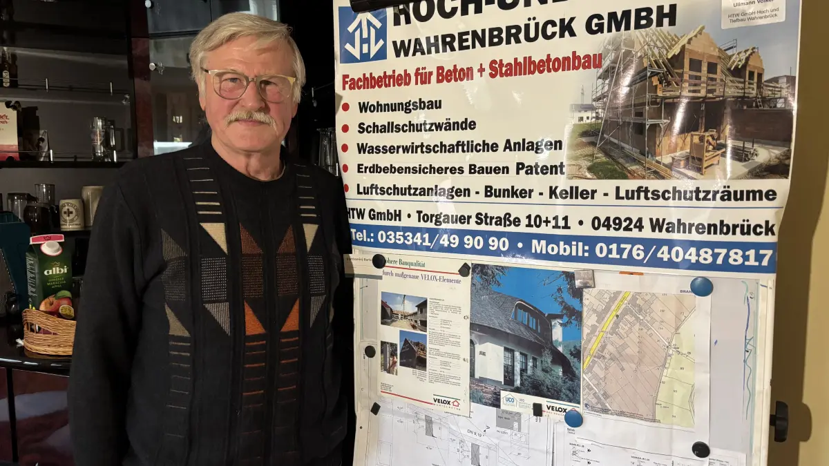 Eigentlich wollte Volker Ullmann längst kürzertreten. Stattdessen gründete der ehemalige Unternehmer nach Rückschlägen und Krankheit noch einmal eine Firma, die HTW Hoch- und Tiefbau Wahrenbrück GmbH.