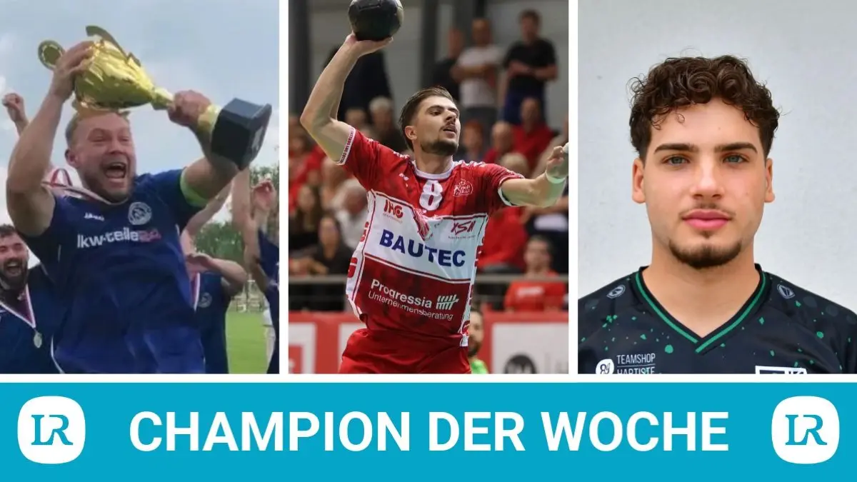 Fußballer Sven Erik Schwella, Handballer Pascal Hüneburg und Fußballer Ben Ole Hensel sind die neuen Kandidaten für die Wahl zum LR-Champion der Woche.