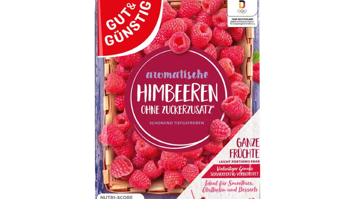 EDEKA ruft Tiefkühl-Himbeeren von Gut&Günstig zurück. Wegen möglicher Glasstücke besteht Verletzungsgefahr. Diese Packungen sind betroffen.