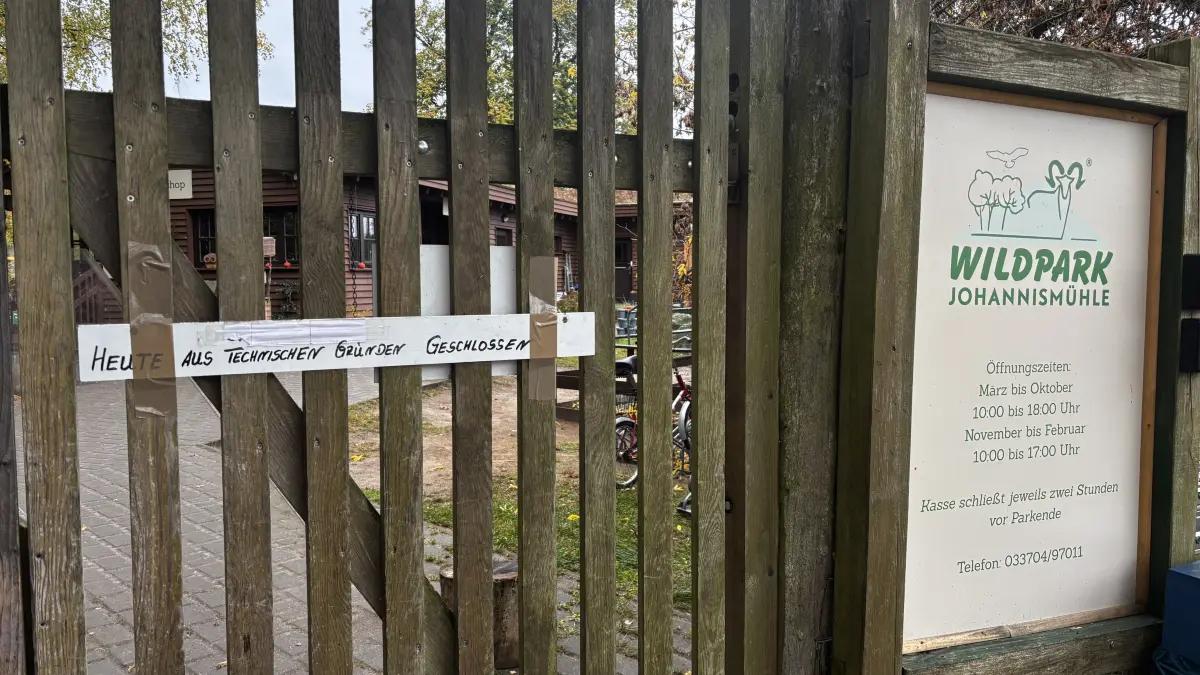 Der Wildpark wurde nach dem Vorfall geschlossen, Zugänge und Zufahrten gesperrt.